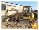 Minipelle Komatsu PC 27, 3.5 tonnes, ann�e 2003, trois gode...
