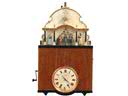 551 Bis -  Imposante pendule � fl�tes et � automates de la ... - 551 Bis -  Imposante pendule � fl�tes et � automates de la For�t Noire. Orgue � 34 touches, 63 tuyaux en bois sur quatre rang�es � registre, huit airs joyeux et entra�nants ( valses, polkas, mazurkas). Accord � pr�voir.
Cylindre en bois, picots et po - nts en bon �tat. Quatre timbres (cloches). Equip�e de cinq automates en bois sculpt�, dont deux musiciens et deux danseuses avec mouvements rotatifs et verticaux, le cinqui�me, chef d'orchestre � en plus un mouvement de bas en haut des deux bras.
B