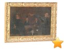 Au tribunal, huile, fin XIX�me - d�but XX�me.