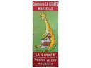 SAVONNERIE LA GIRAFE � Marseille : Plaque �maill�e bomb�e, ... - SAVONNERIE LA GIRAFE � Marseille : Plaque �maill�e bomb�e, illustr�e de la c�l�bre Girafe e Benjamin Rabier tr�s belle en couleurs. Ed.Jean, 36 x 85cm