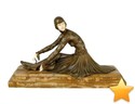 Dimitri CHIPARUS (1886-1947) TANARA - sculpture chrys�l�pha...