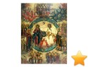IC�NE - LA SAINTE TRINIT�, grande ic�ne � la tempera sur pa...