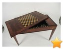 TABLE � JEUX dite �TRIC-TRAC� de forme rectangulaire en aca...