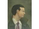 Andr� BAUCHANT (1873-1958). Portrait de Mermoz. Huile sur t... - Andr� BAUCHANT (1873-1958). Portrait de Mermoz. Huile sur toile sign�e et dat�e '1938' en bas � droite  46 x 39 cm. Cadre.