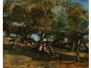 Narcisse DIAZ de LA PENA (Bordeaux 1807 - Menton 1876)  Ber... - Narcisse DIAZ de LA PENA (Bordeaux 1807 - Menton 1876)  Berg�res sous les arbres d un verger Sur sa toile d origine 32,5 x 40,5 cm  Shepherdesses under the trees of an orchard, On its original canvas