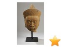 T�te d'Asura � l'expression f�roce les yeux r�vuls�s surlig...