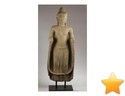 Bouddha debout v�tu de la robe monastique Utarasanga retomb...