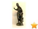 MOREAU Auguste Louis (1834-1917):  Jeune femme � l'oiseau ...