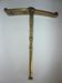 FRANC MACONNERIE. Instrument rituel en bronze ciselé et doré - hauteur