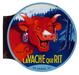 LA VACHE QUI RIT : Plaque émaillée double-face à équerre, illustrée