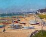 Michel MARGUERAY La plage de Carolles HST 54 x 65 cm